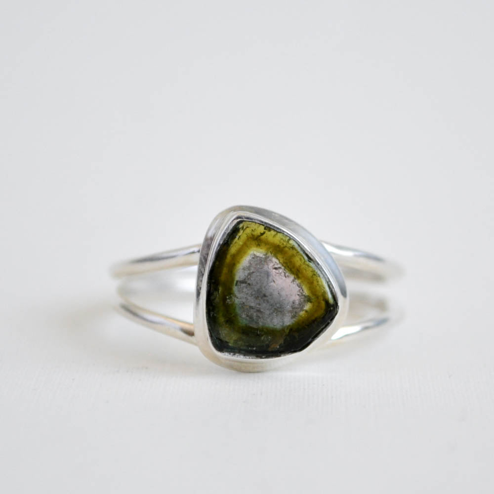Watermelon Tourmaline Stacking Ring