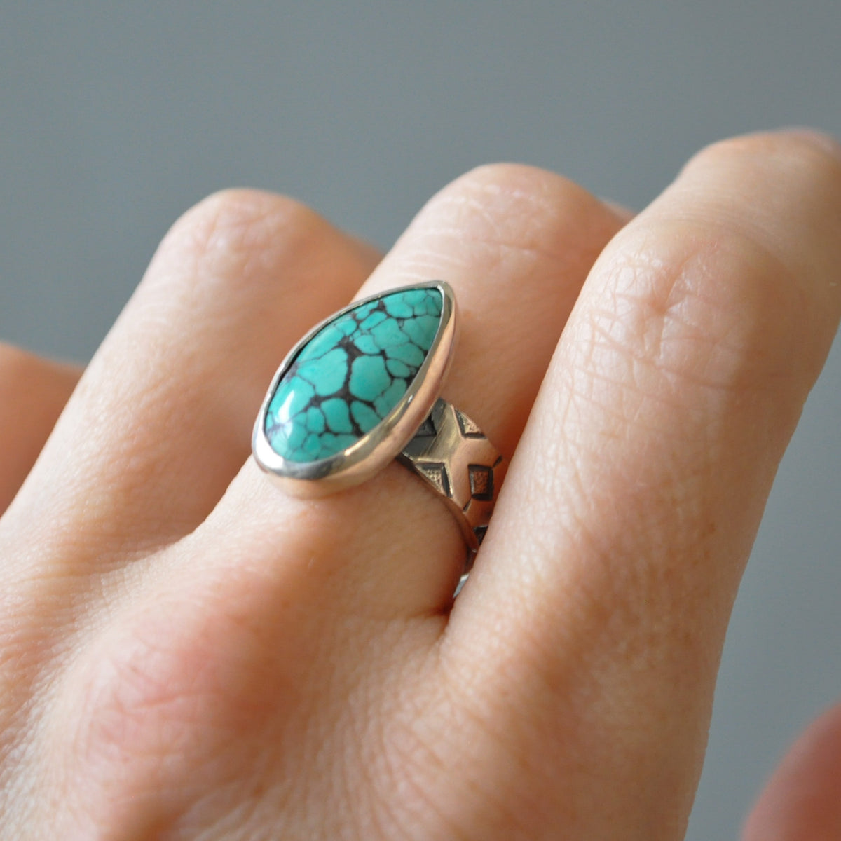 Turquoise Tallon Ring—Size 7