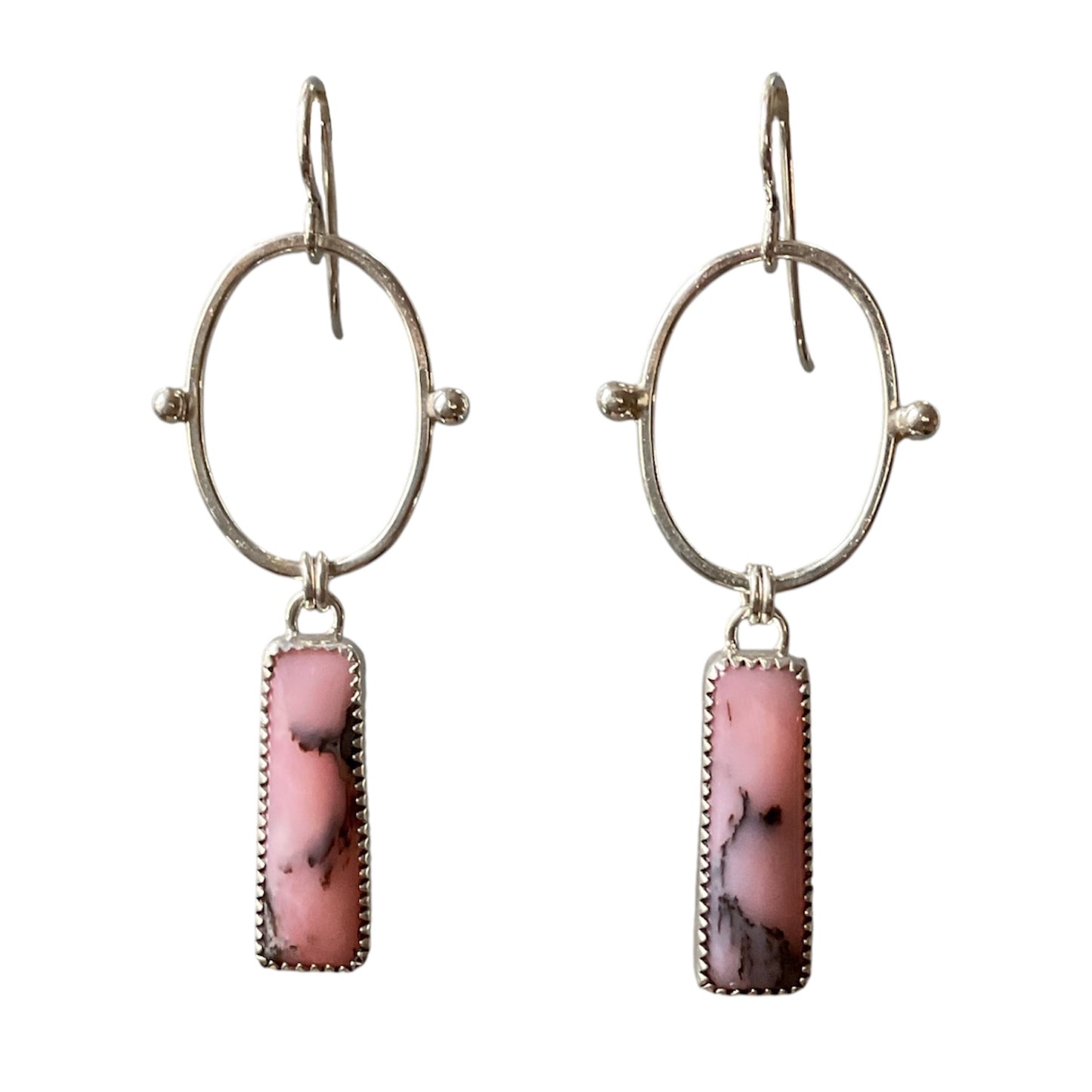 East-West Gemstone Drop Earrings