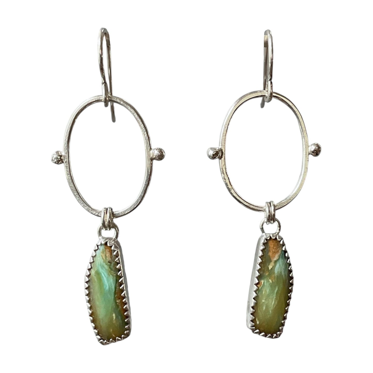 East-West Gemstone Drop Earrings