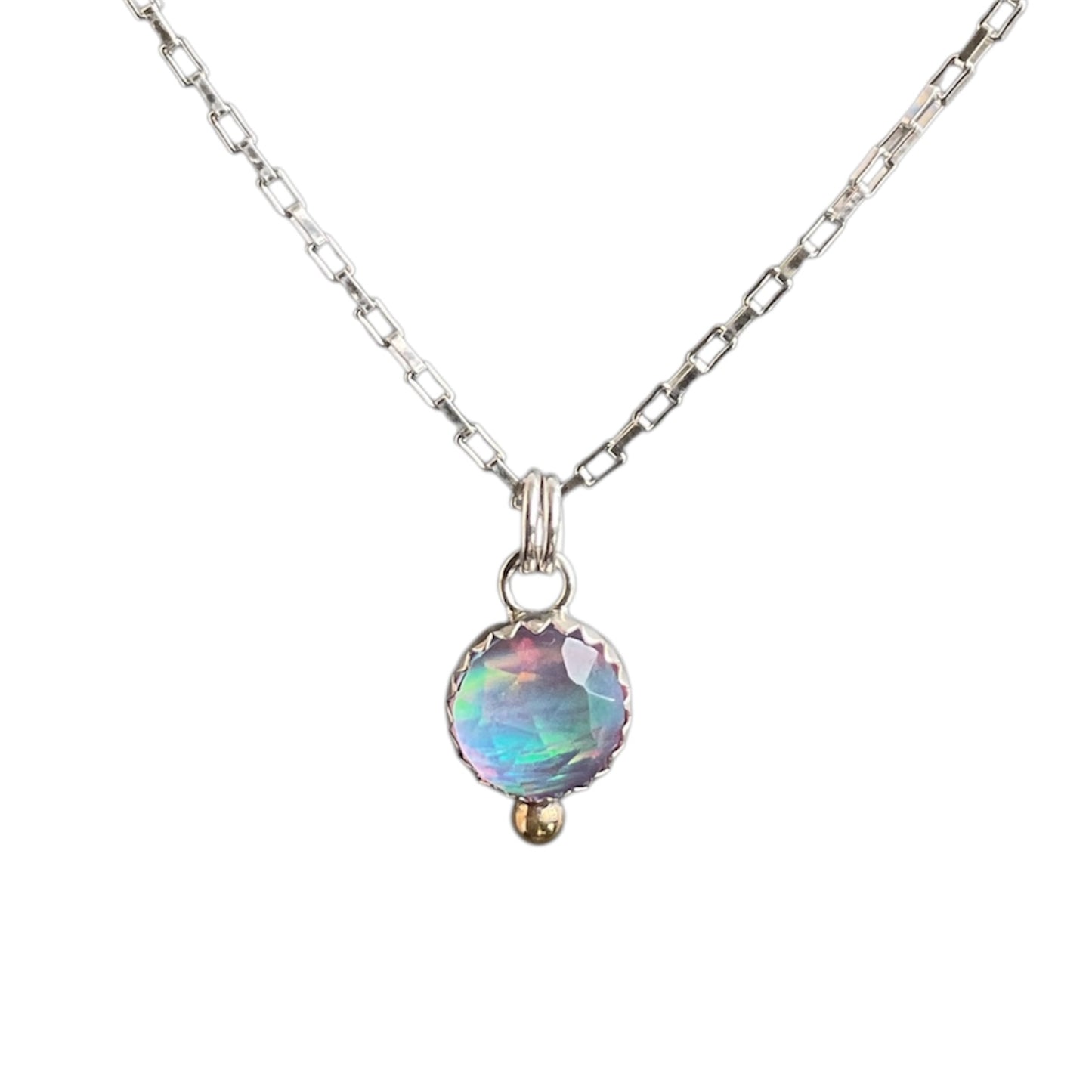 Aurora Opal Drop Necklace