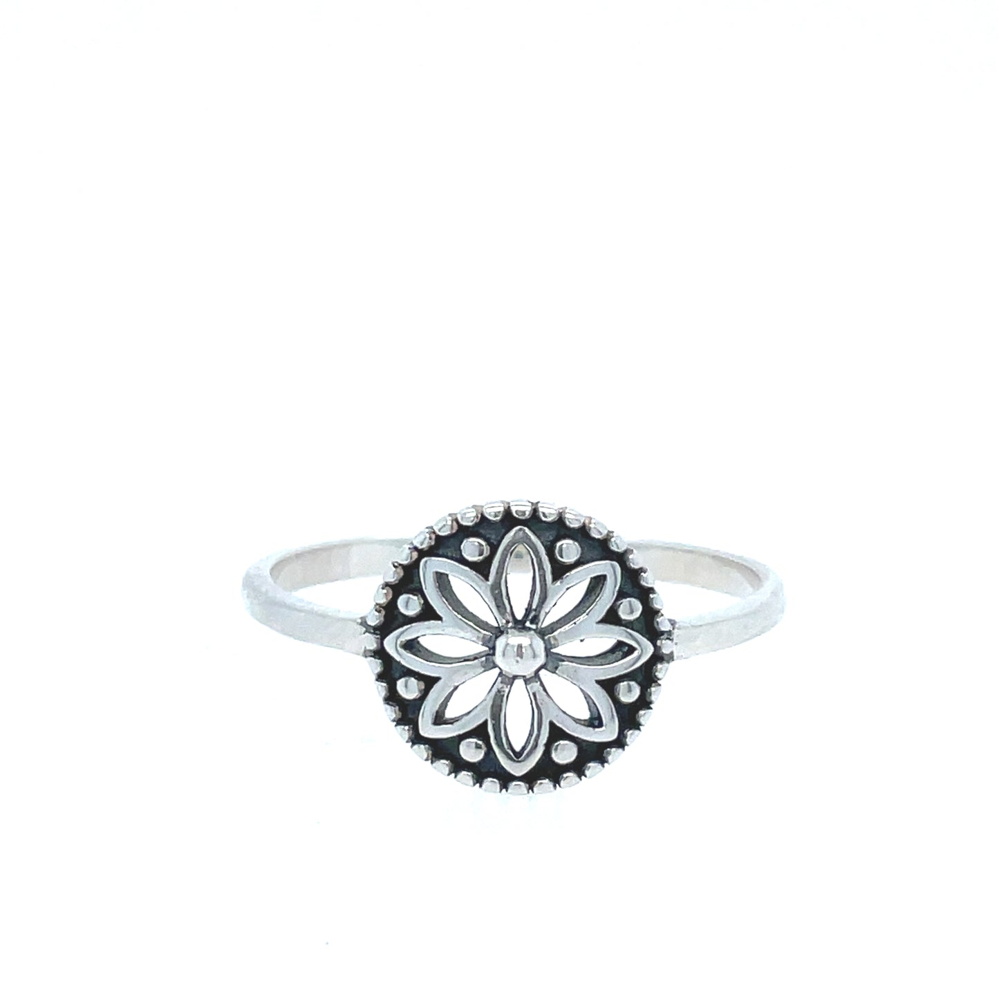 Round Mandala Ring