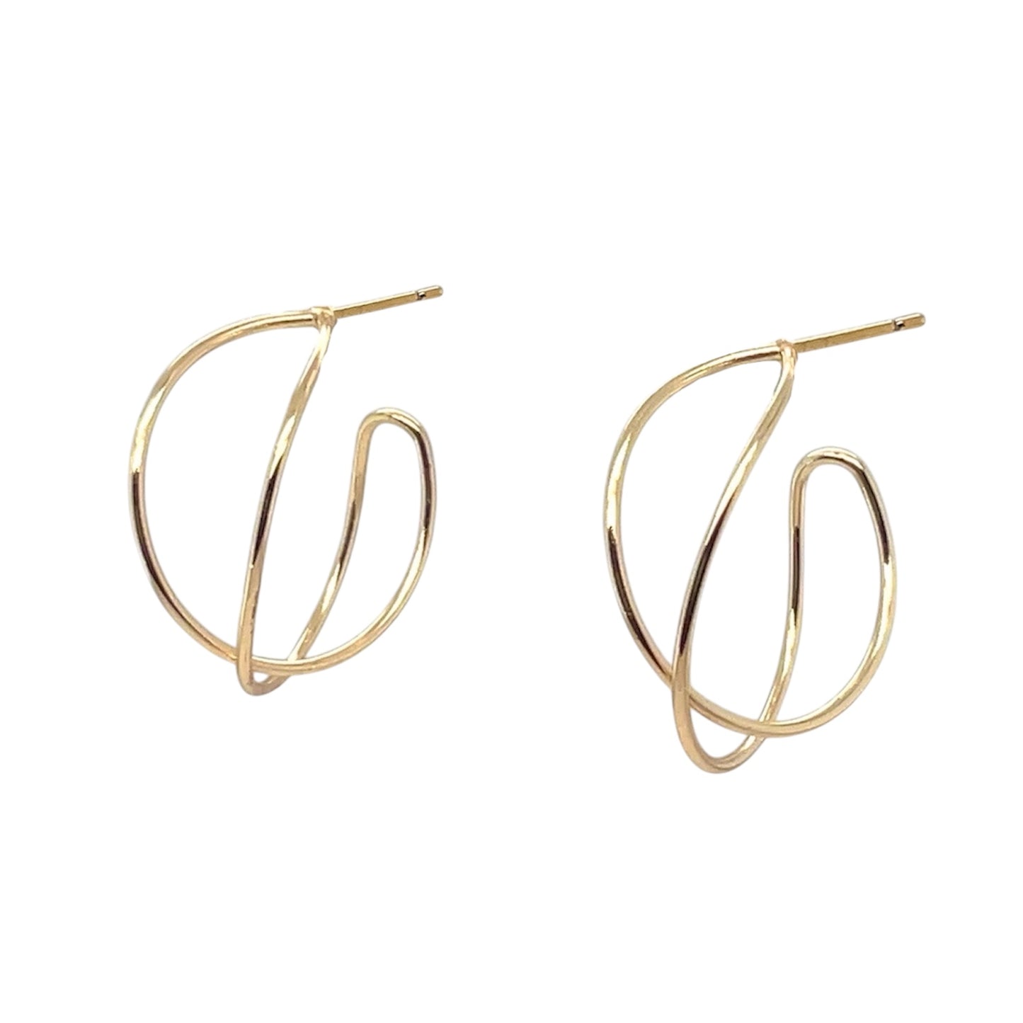 Criss Cross Hoop Earrings