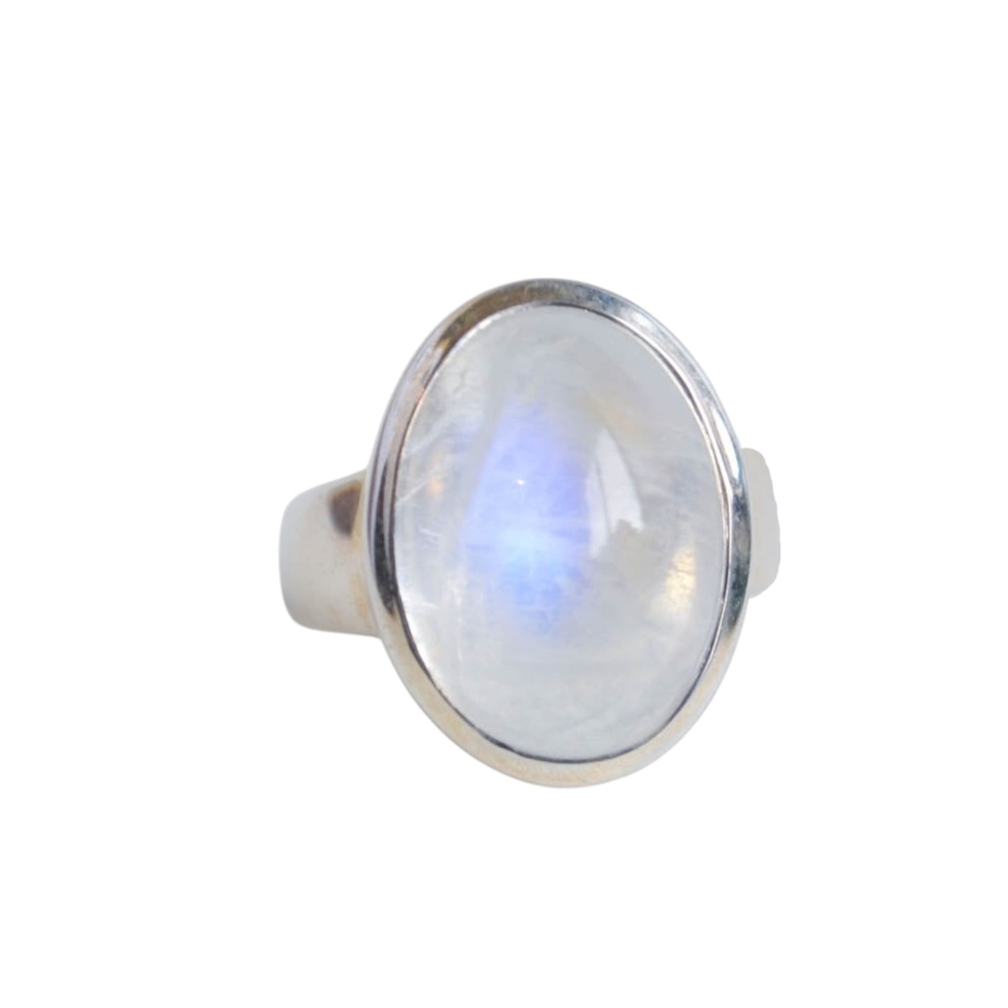 Moonstone Looking Glass Ring—Size 7