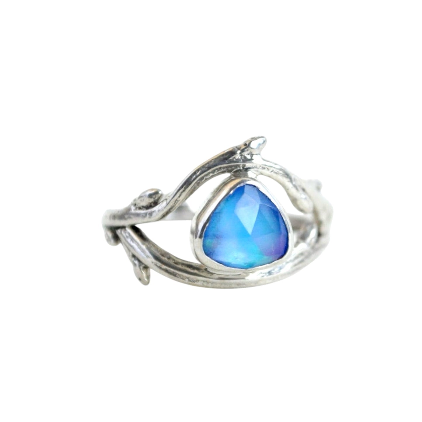 Gemstone Twig Ring
