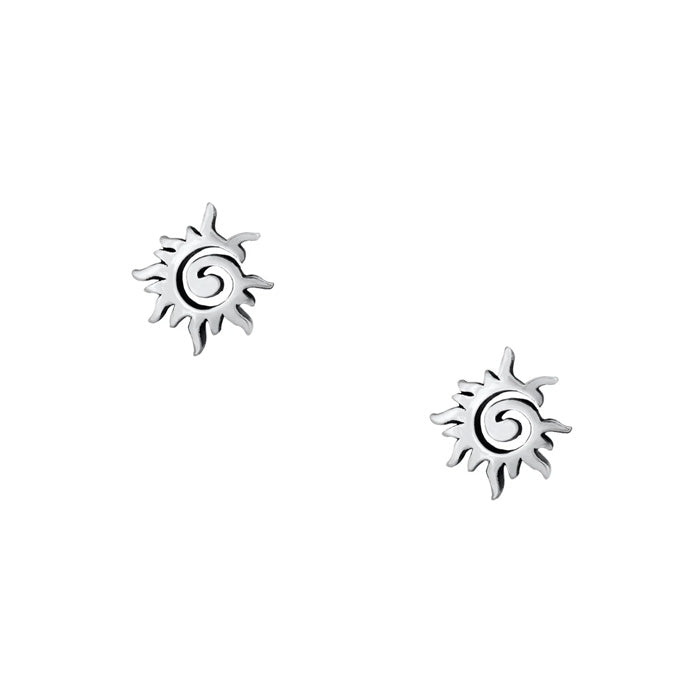 Sun Swirl Post Earrings