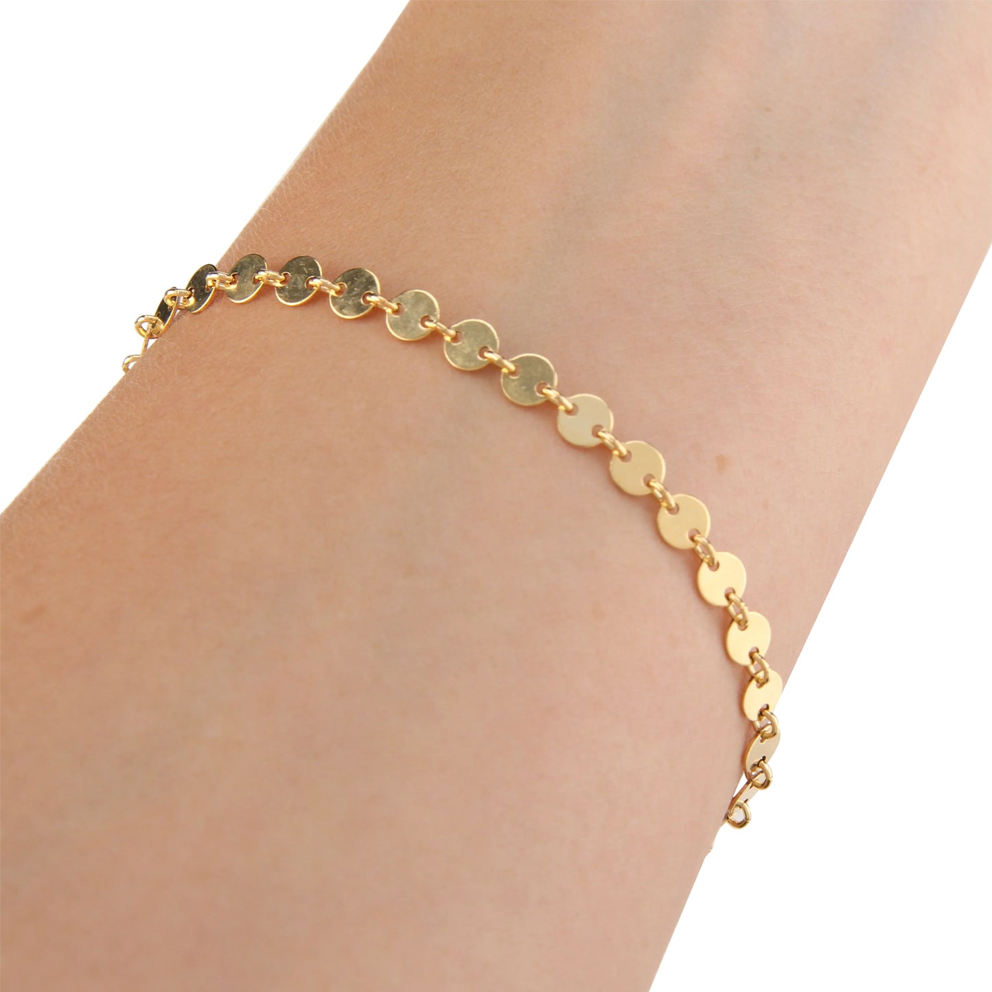 Shiny Disc Bracelet