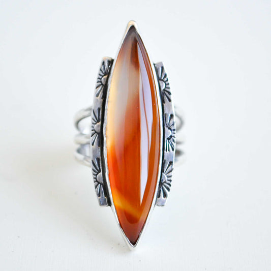 Montana Agate Ring—Size 8