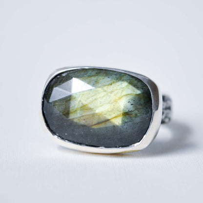Labradorite Garden Ring—Size 6.5