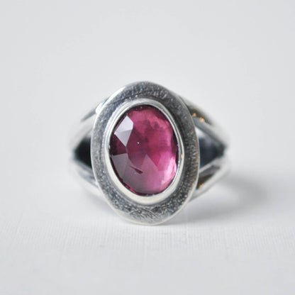 Rhodolite Garnet Ring (Sale)—Size 6.5