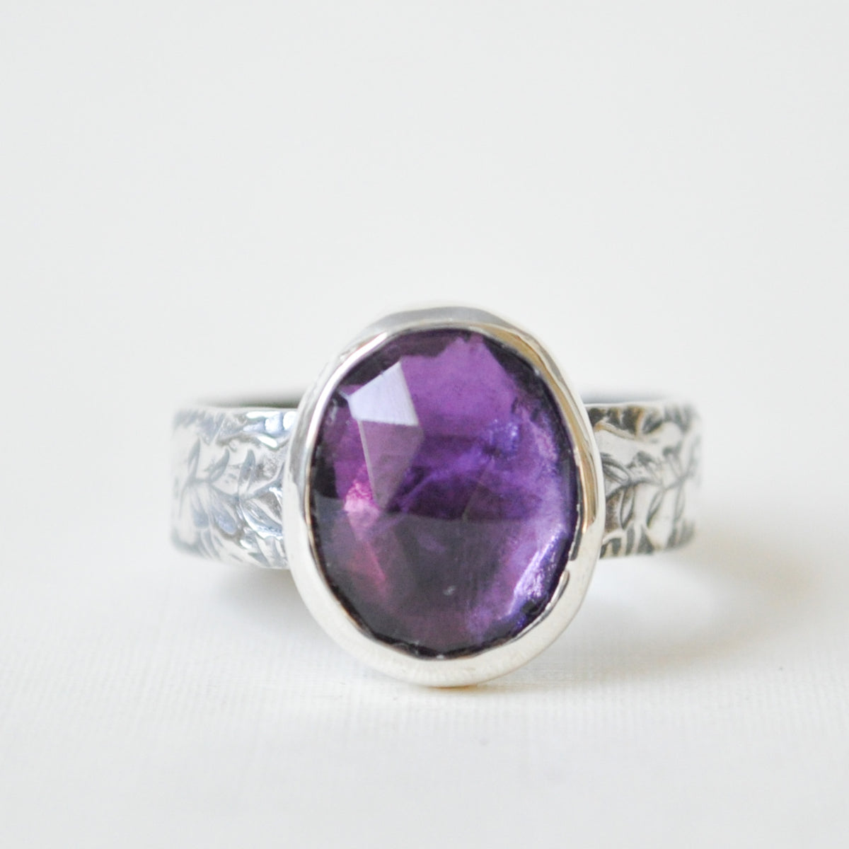 Amethyst Vine Ring—Size 6