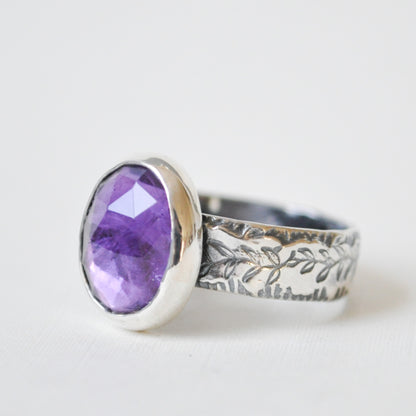 Amethyst Vine Ring—Size 6