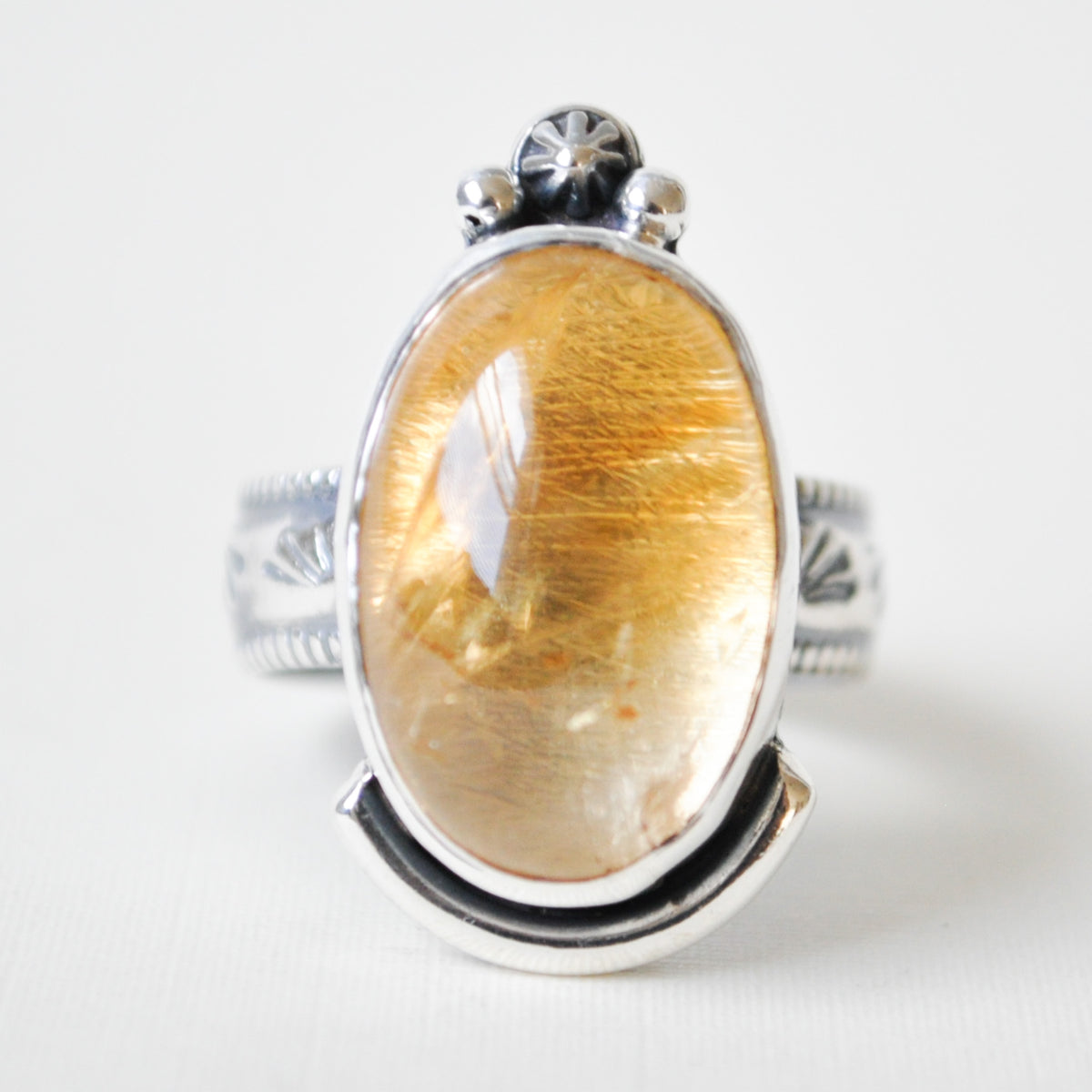 Citrine Sun Ring—Size 6.5