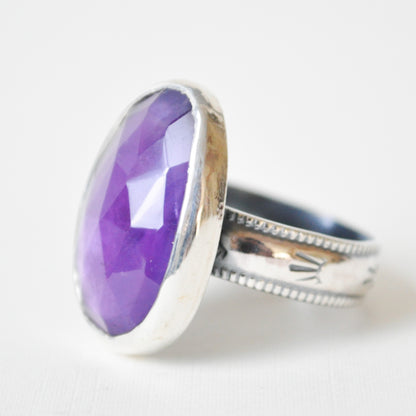 Classic Amethyst Ring—Size 9