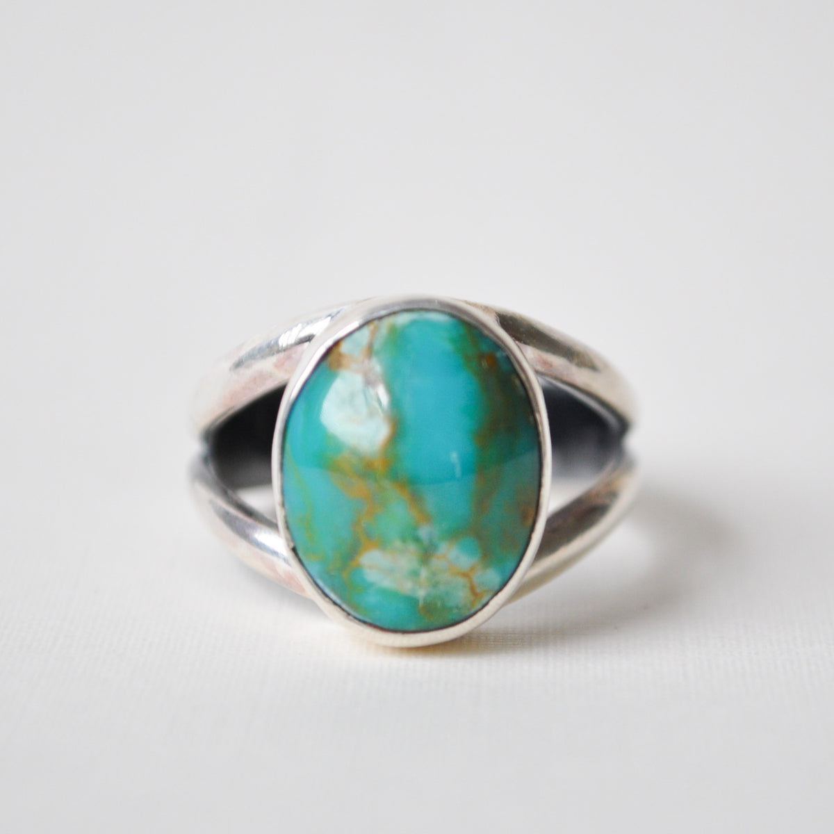 Turquoise Split Ring—Size 6.5