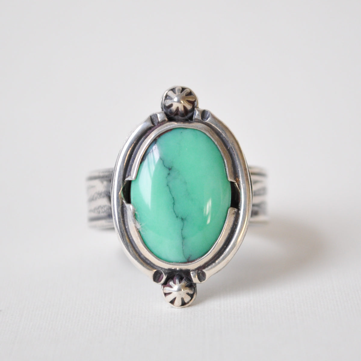 Variscite River Ring—Size 7