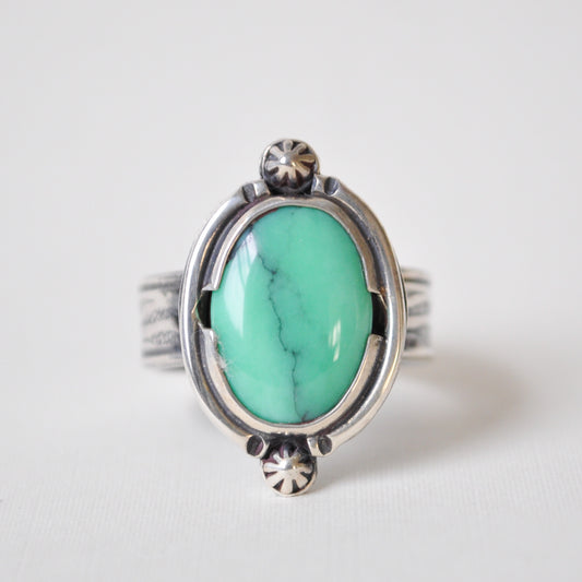 Variscite River Ring—Size 7