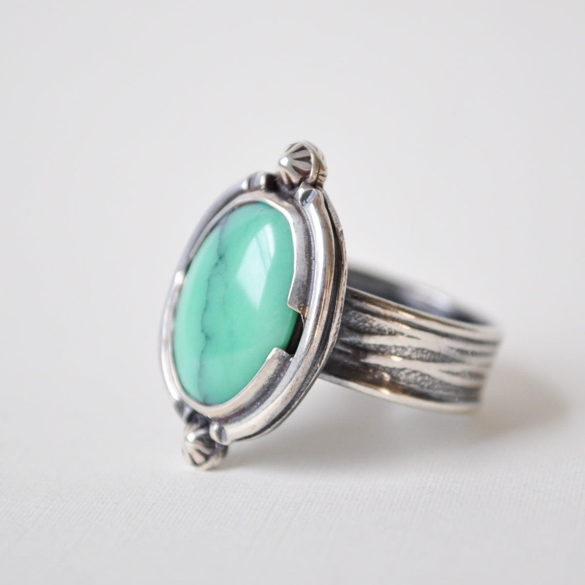 Variscite River Ring—Size 7