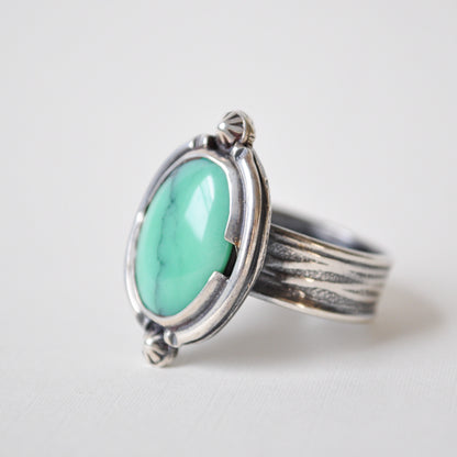 Variscite River Ring—Size 7