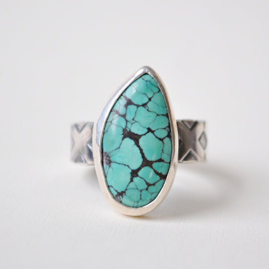 Turquoise Tallon Ring—Size 7