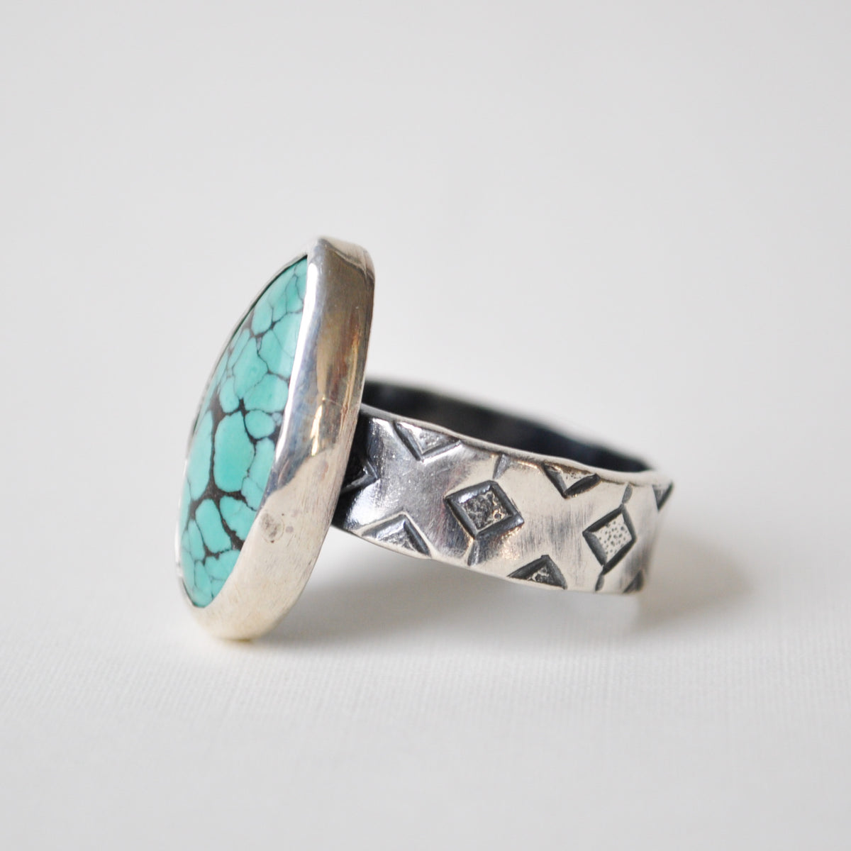 Turquoise Tallon Ring—Size 7