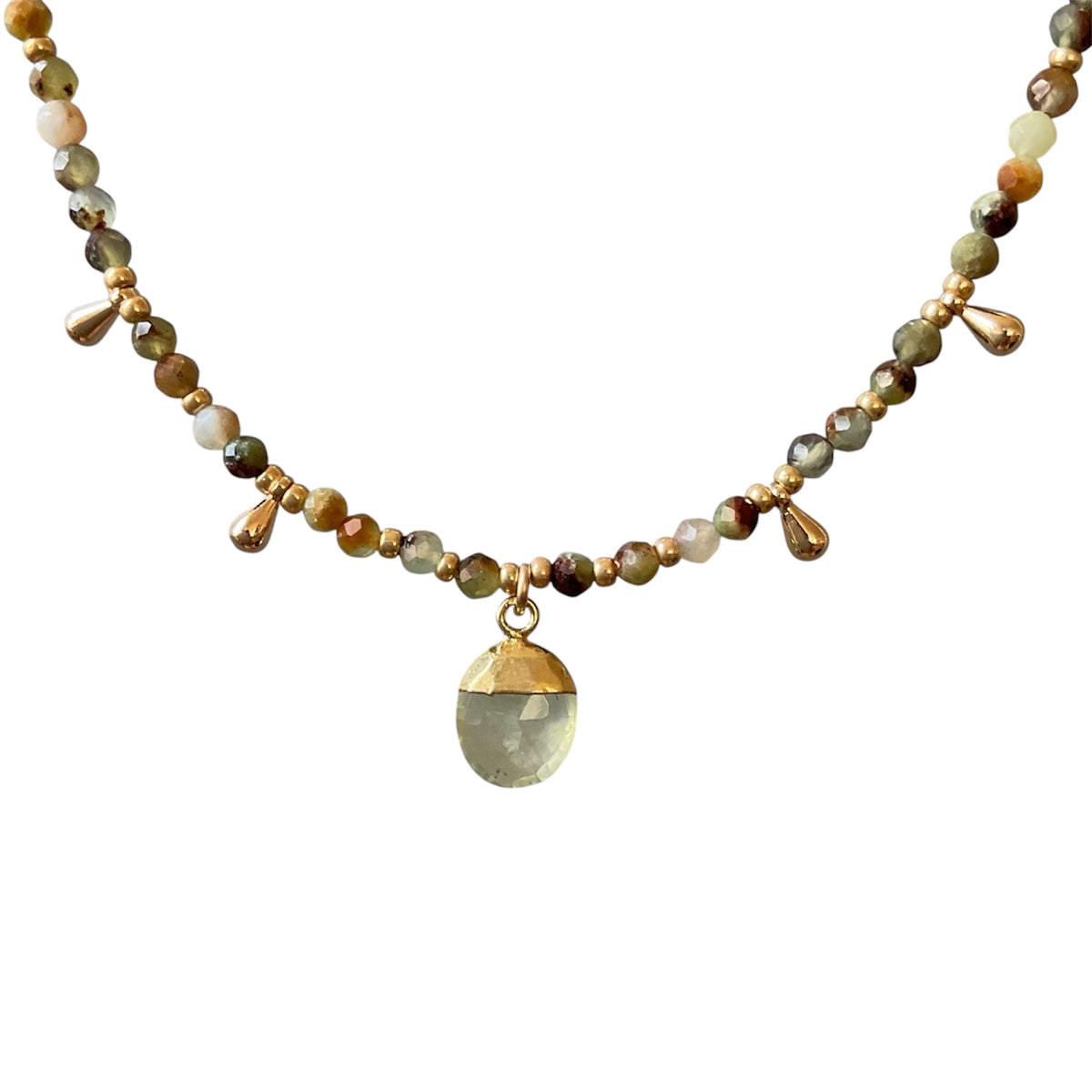 Beaded Gemstone Necklace