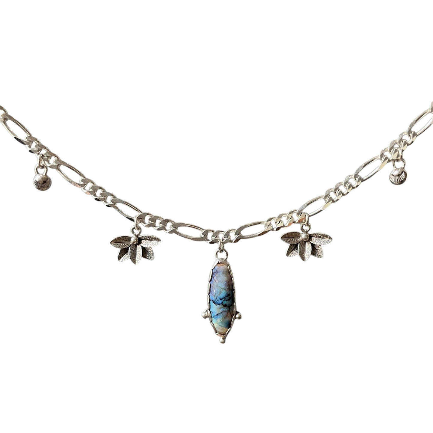 Opal Solstice Lotus Necklace
