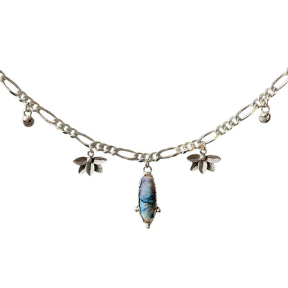 Opal Solstice Lotus Necklace