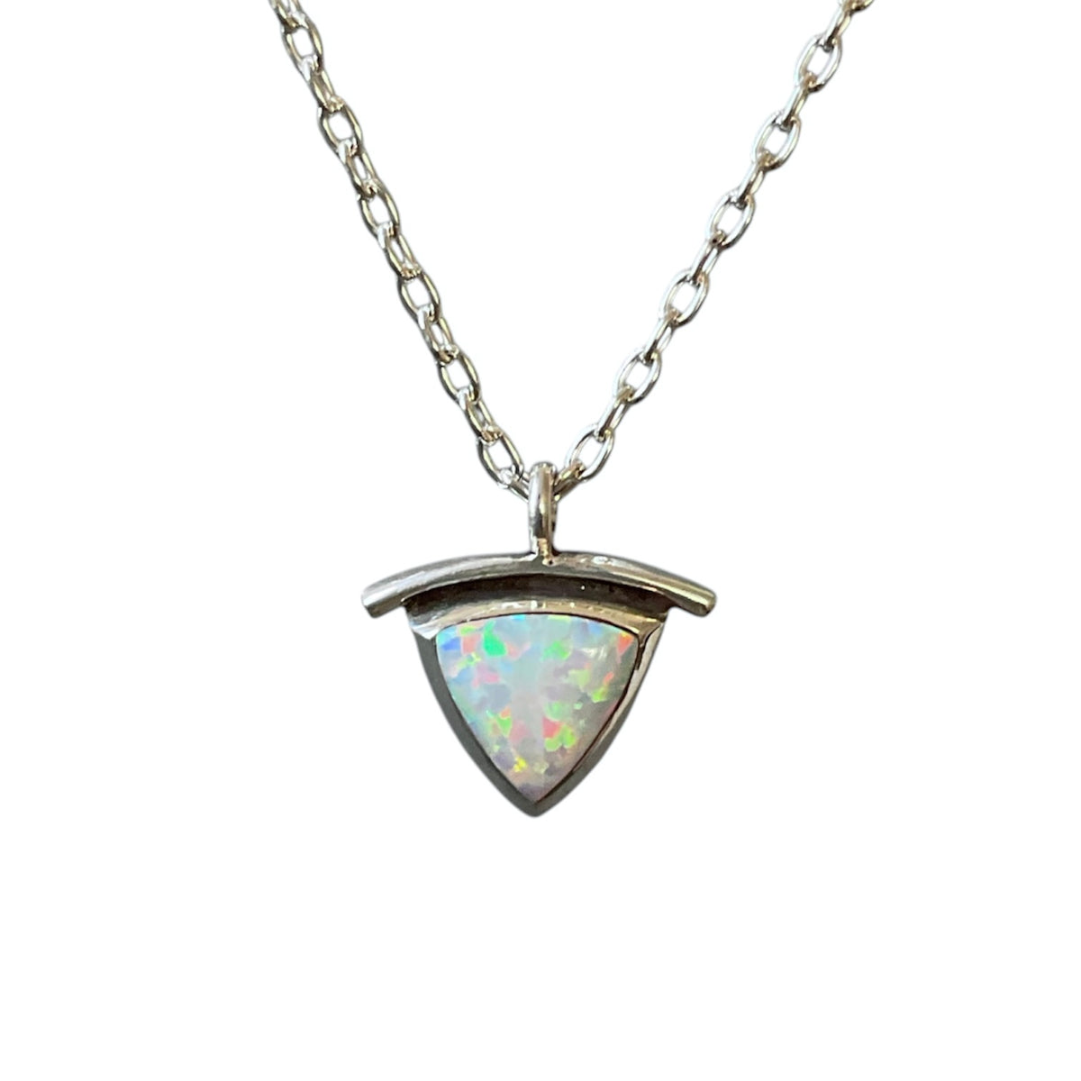 Opal Shield Necklace