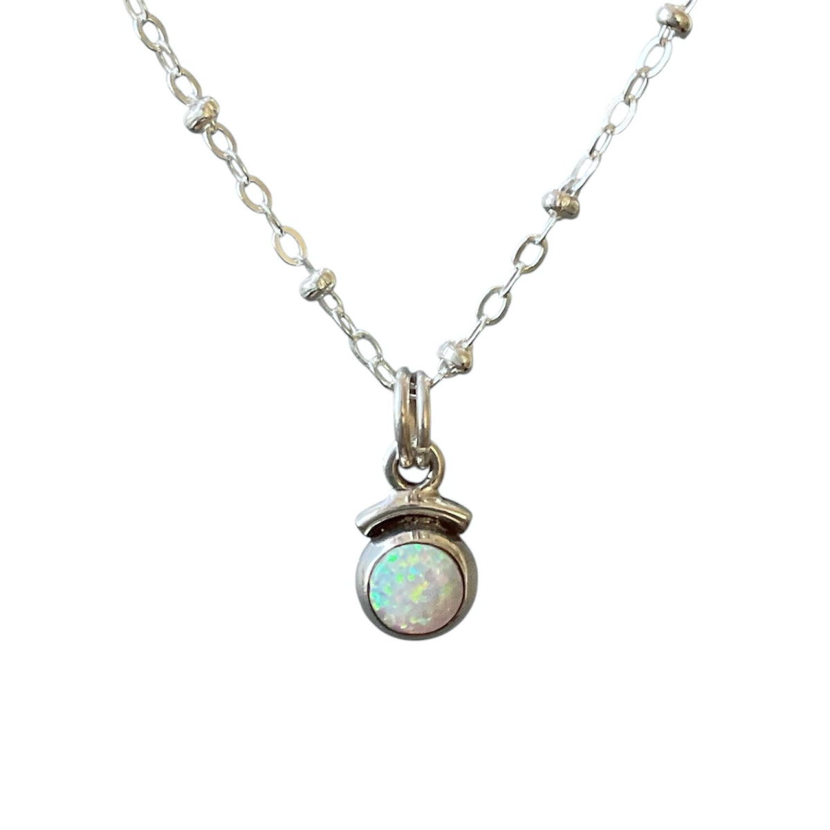 Opal Shield Necklace