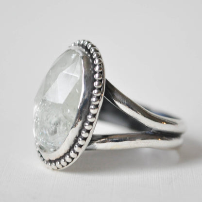 Aquamarine Tide Pool Ring—Size 8.5