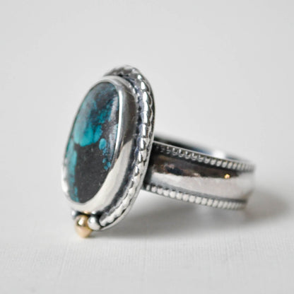 Dark Turquoise Ring—Size 6