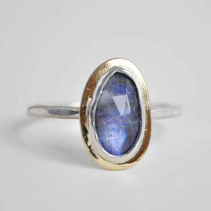 Moonstone Halo Ring