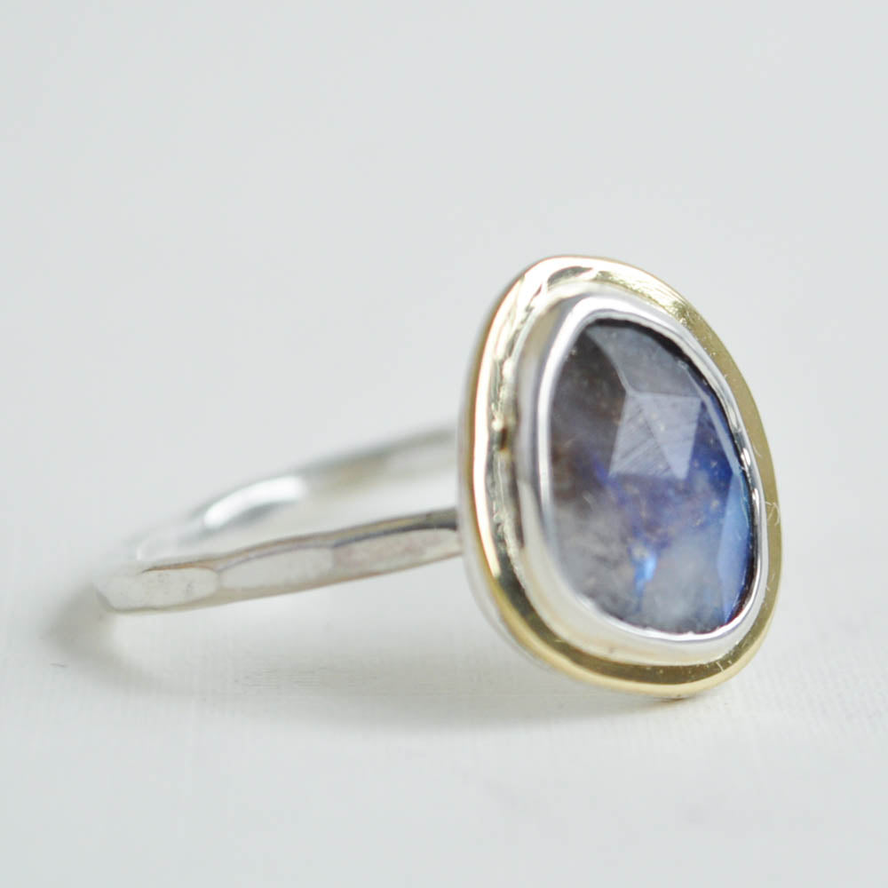 Moonstone Halo Ring
