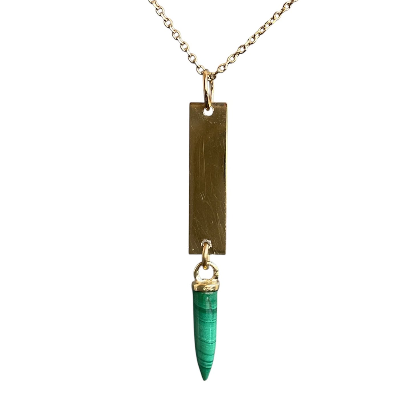 Gemstone Bar Necklace