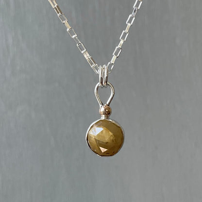 Yellow Sapphire Drop Necklace