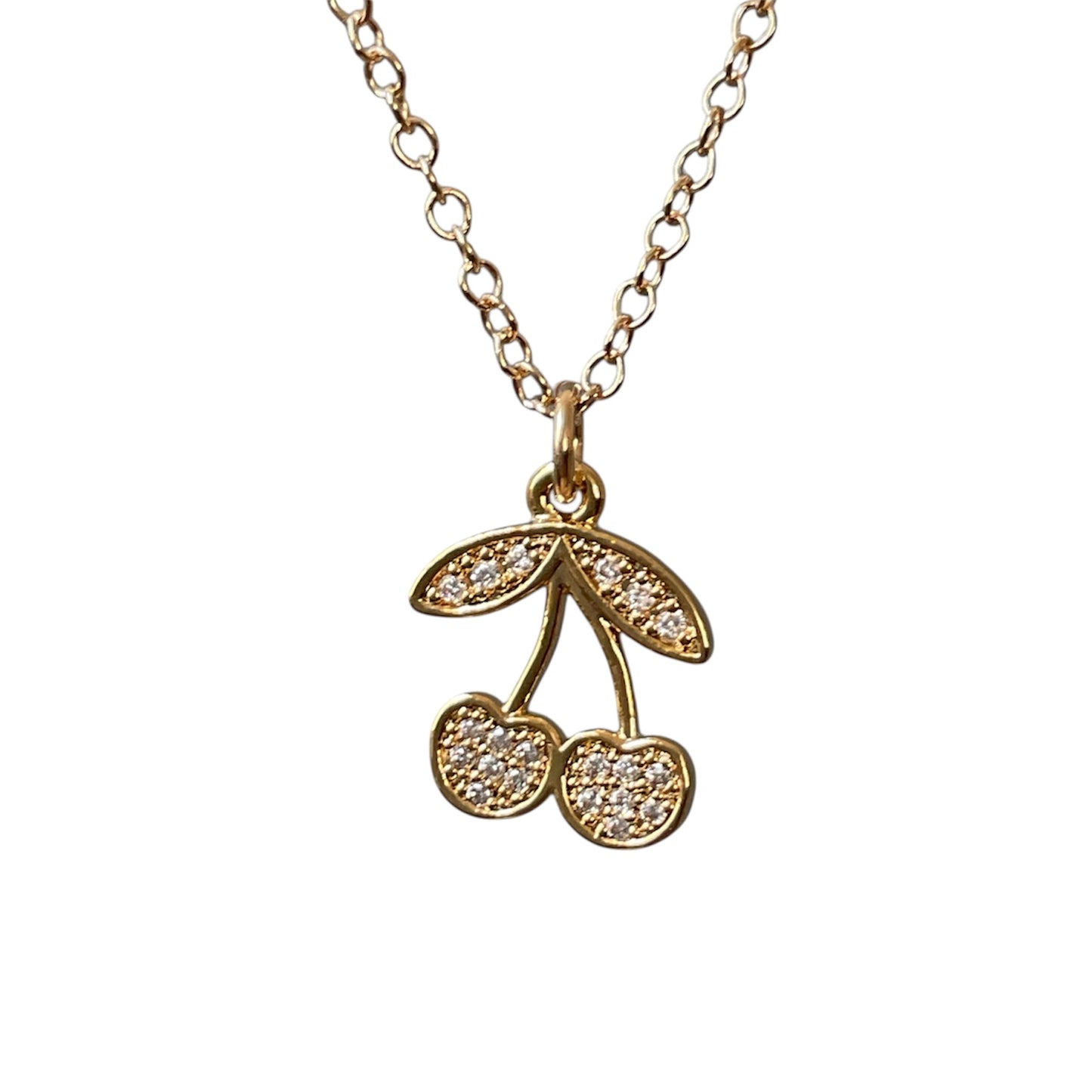 Pave Cherry Bomb Necklace