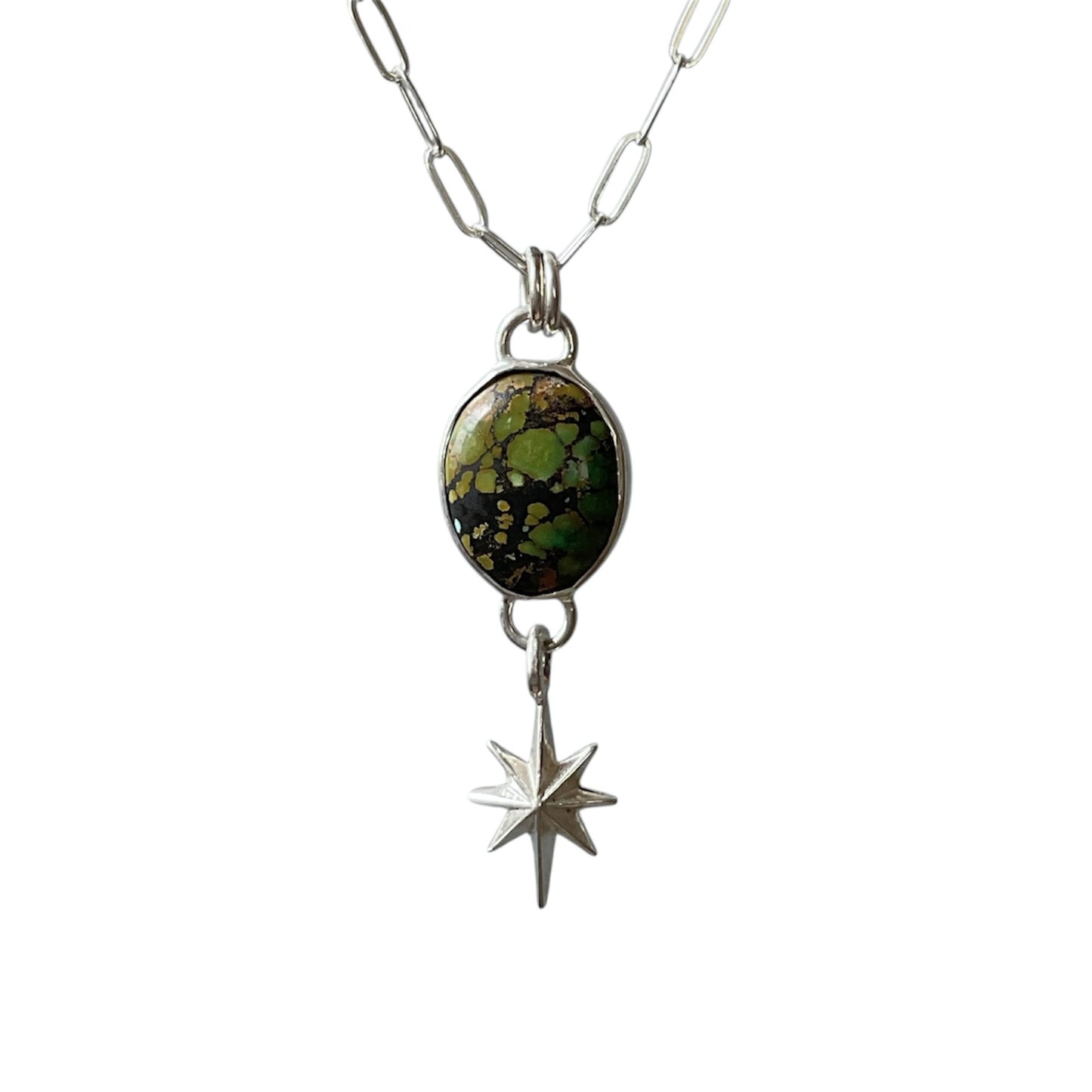 Turquoise and Star Charm Necklace