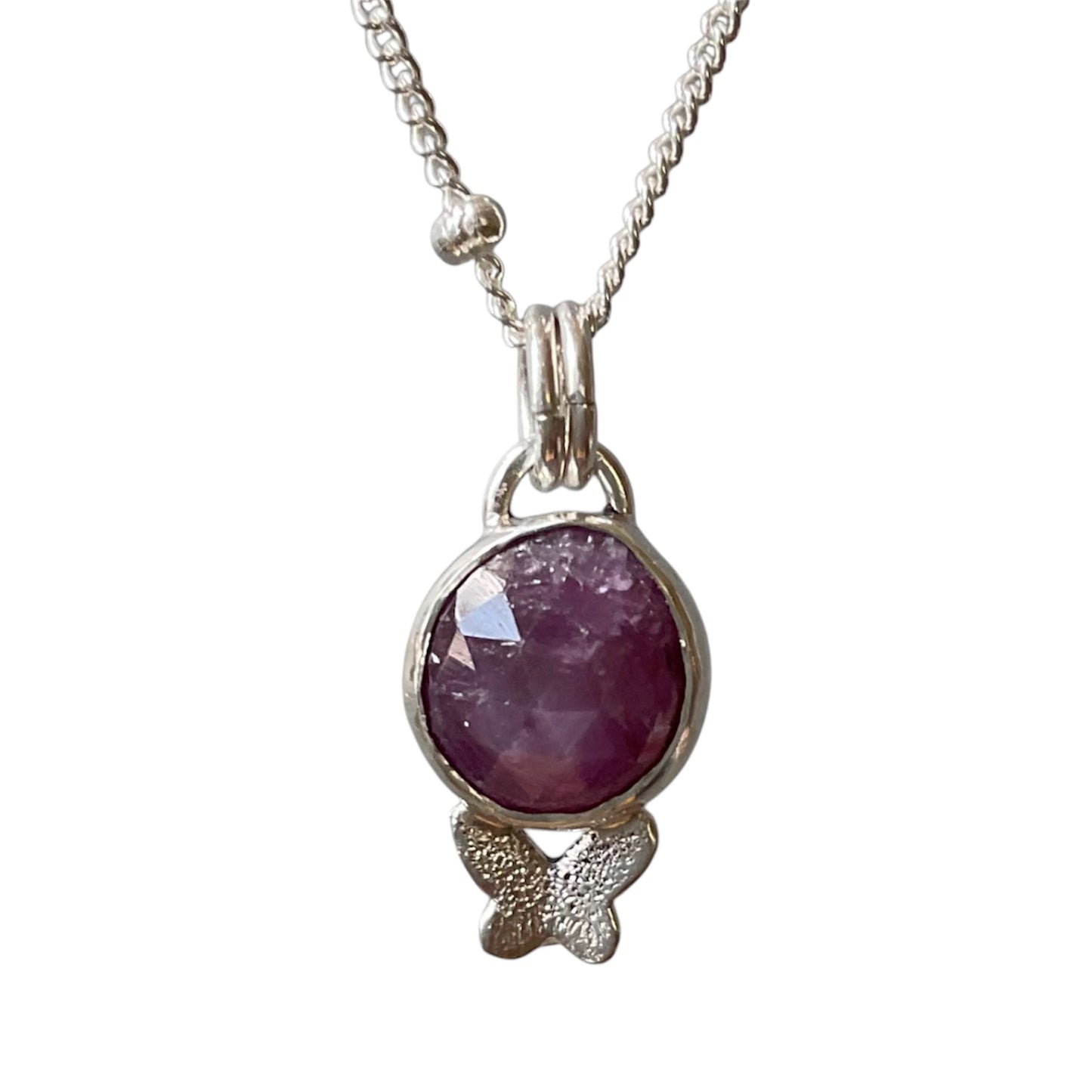 Gemstone Butterfly Necklace