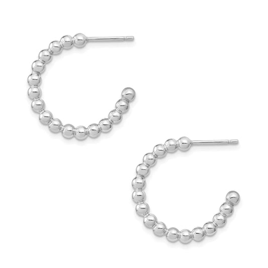 Dotted Hoop Earrings