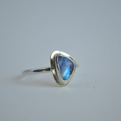 Moonstone Halo Ring