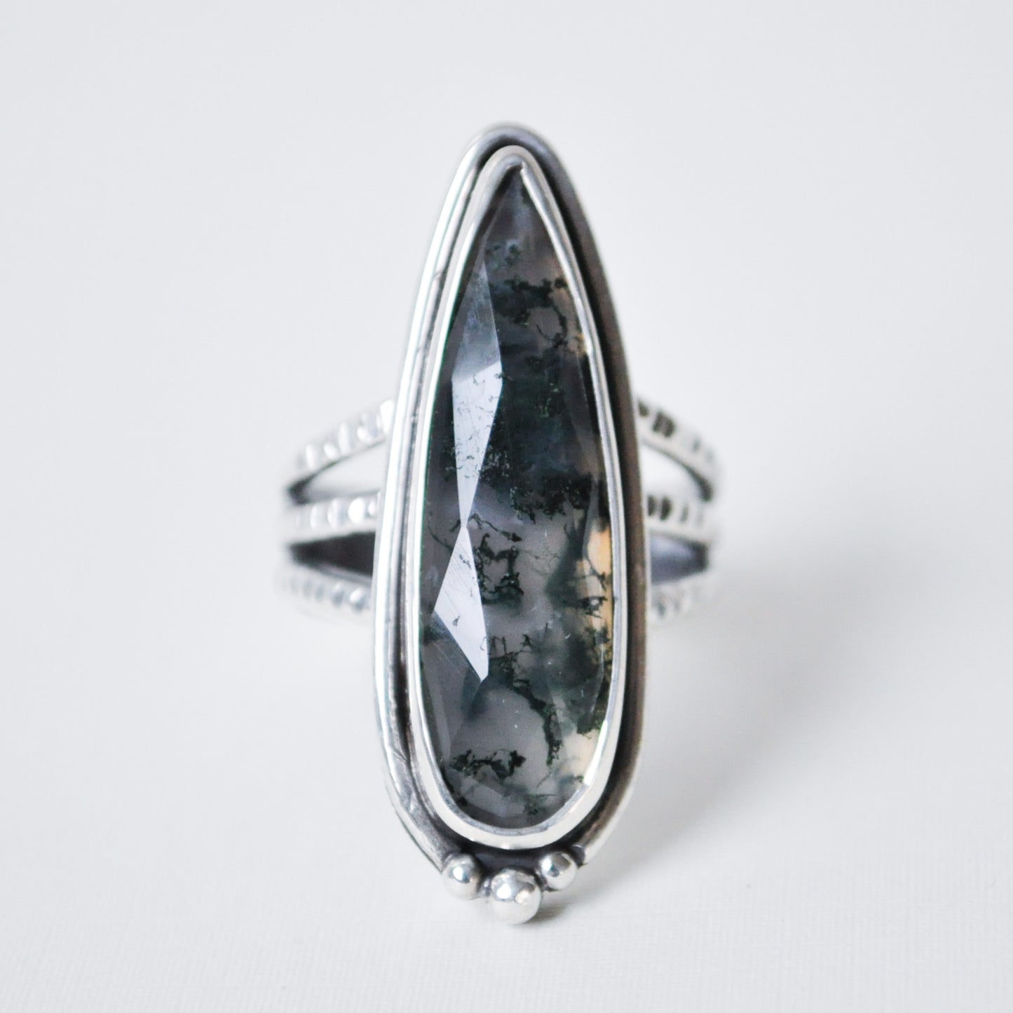 Moss Agate Ring—Size 8