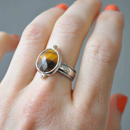 Tigers Eye Ring—Size 7.5