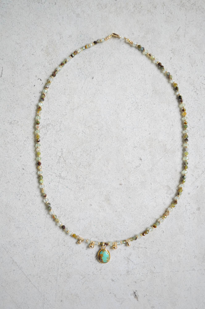 Turquoise and Chrysoprase Necklace