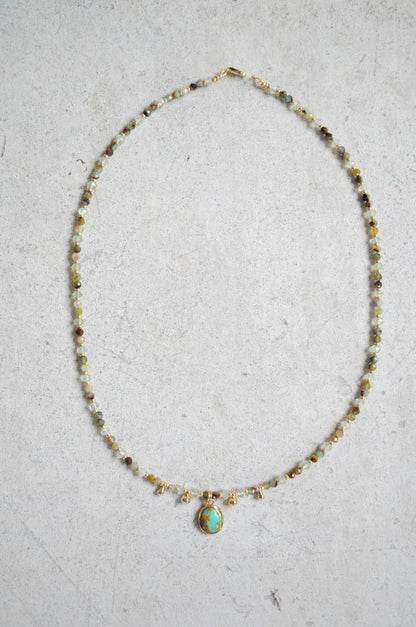 Turquoise and Chrysoprase Necklace