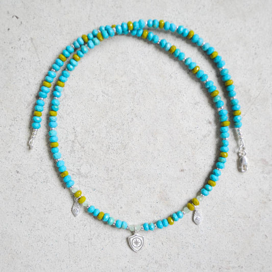 Turquoise Shield Necklace