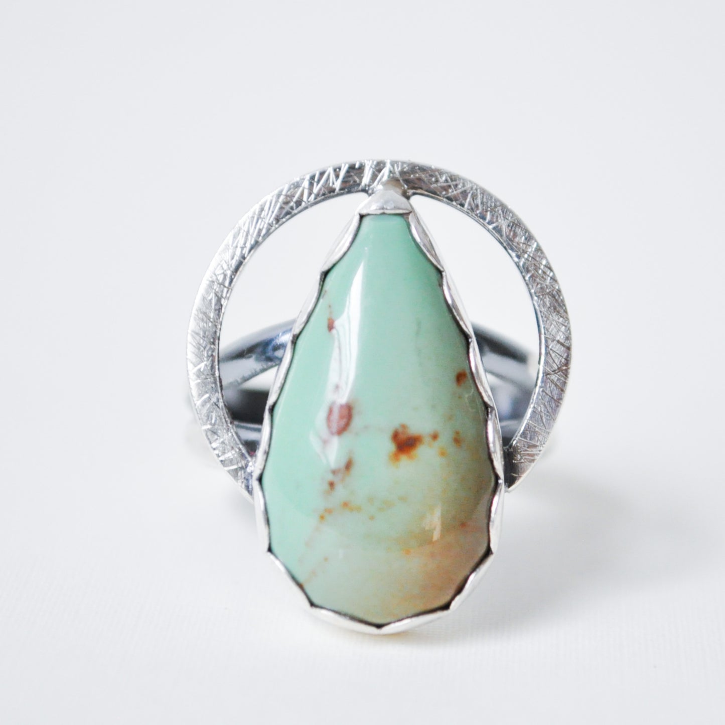 Turquoise Aura Ring—Size 8.5
