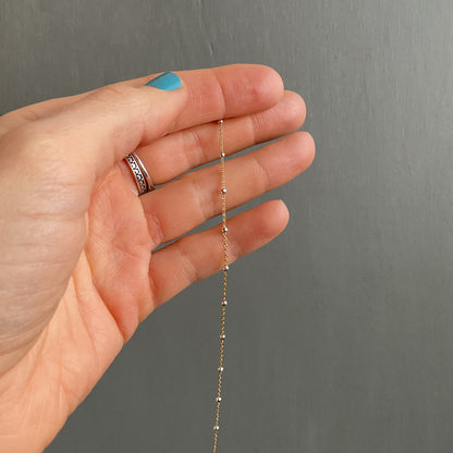 Two Tone Satellite Necklace