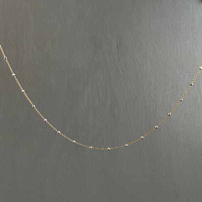 Two Tone Satellite Necklace